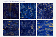 Blue Seamless Watercolor Textures, a Texture Graphic by CatJello Graphics (Thumbnail 13 of 24)