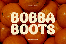 Bobba Boots - Juicy Bold Font