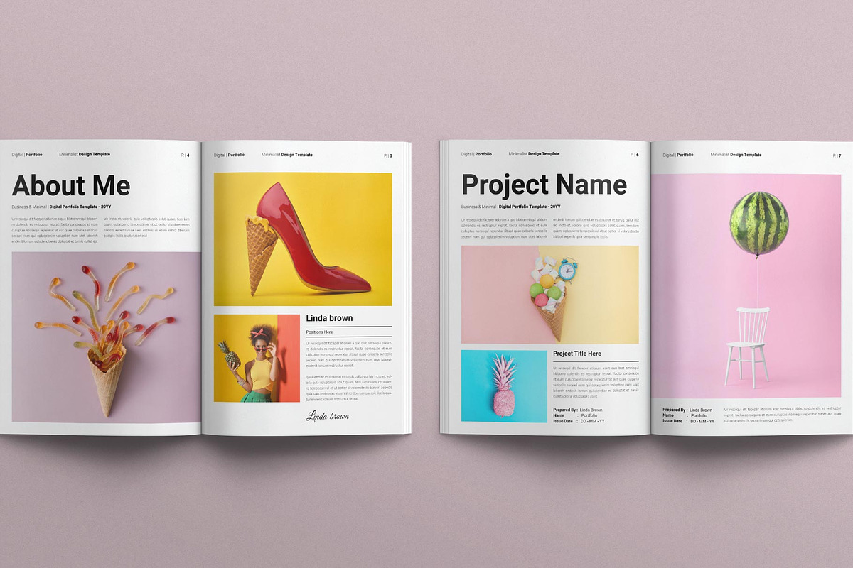 Digital Portfolio Template - 20 Page preview 3
