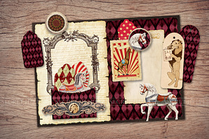 Circus Scrapbooking Kit