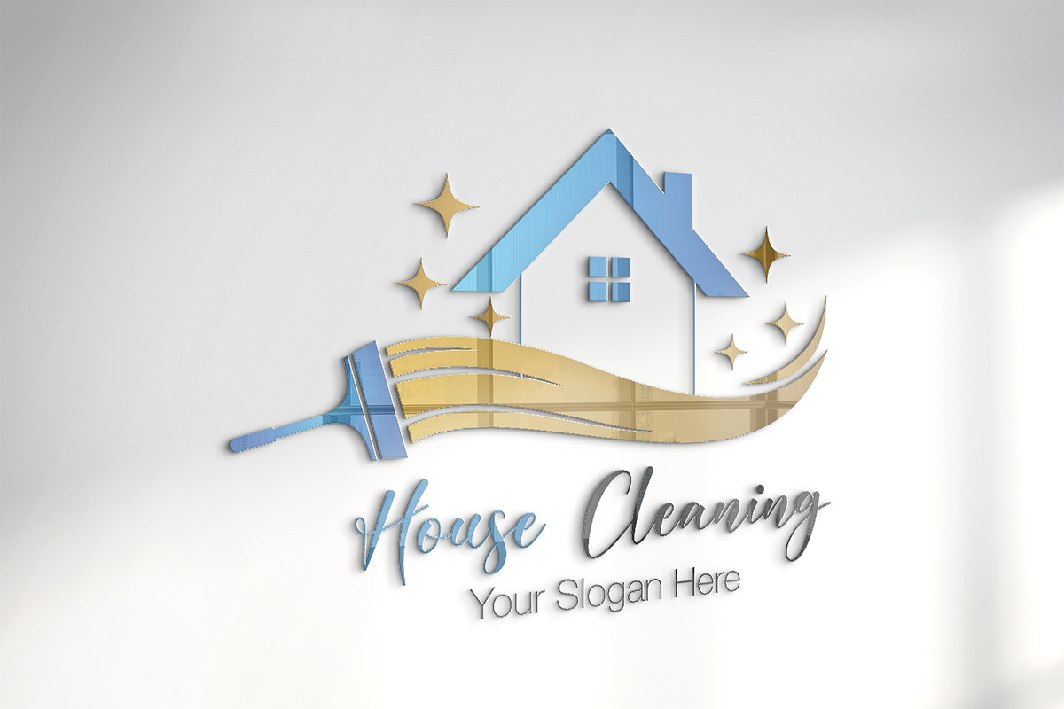 Modern Cleaning Service Logo, a Branding & Logo Template by YUDesignStore (Photo 2 of 10)