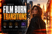 Film Burn Transitions Premiere Pro, a Plug-in Add-On by AAA Presets (Thumbnail 1 of 3)