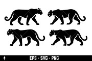 Panther cougar or mountain lion, an Animal Illustration by Vectorhight (Thumbnail 2 of 3)