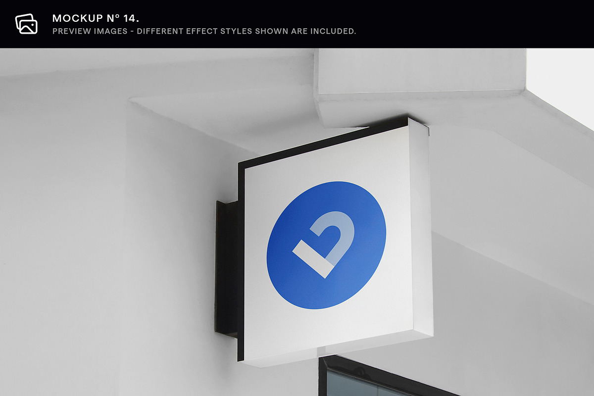30 Signs & Facade Logo Mockups - V3, an Advertising Mockup by Asylab (Photo 21 of 38)