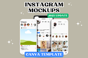 Instagram Mockups Canva Template, a Social Media Template by GraphiCarola (Thumbnail 1 of 7)