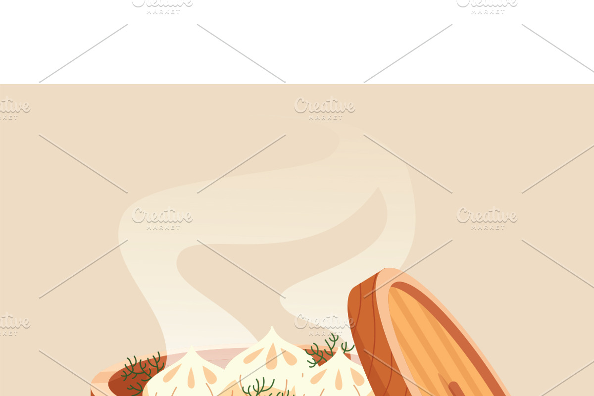 Hand Drawn Flat Dim Sum, a Food Illustration by MISS CHATZ (Photo 3 of 3)