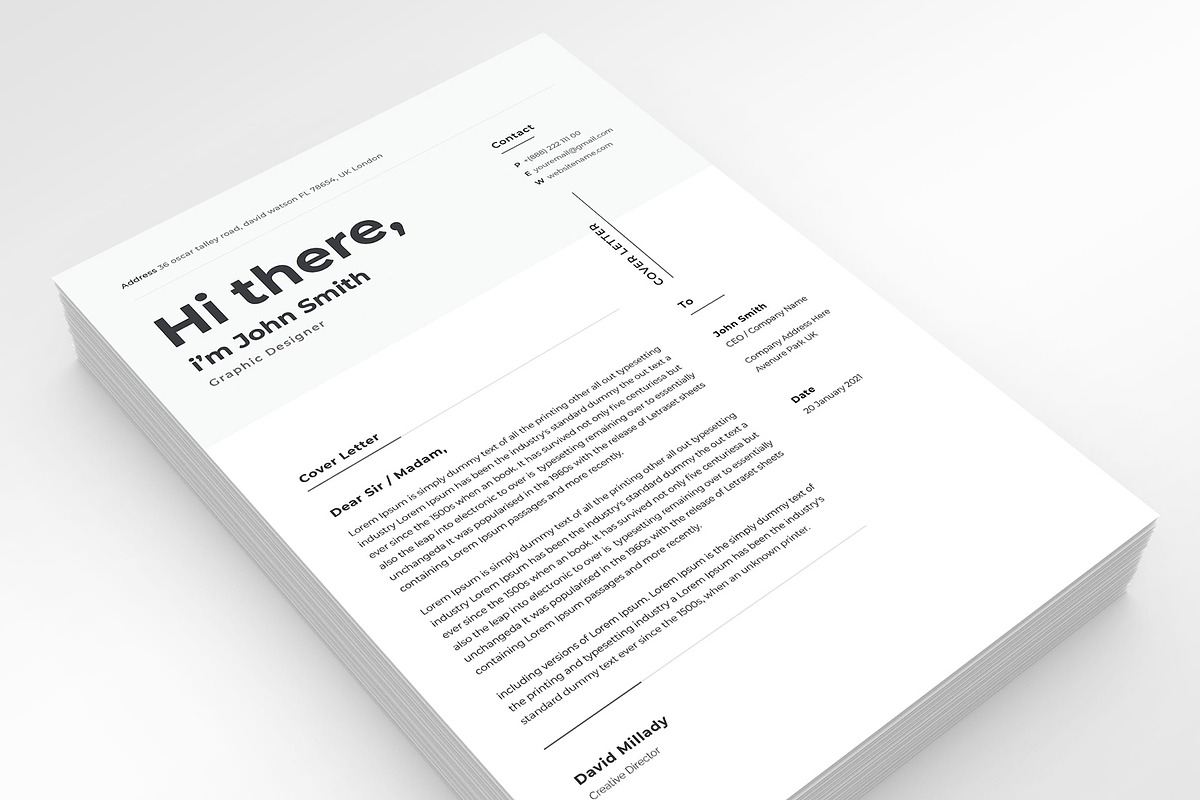 Clean Resume Template, a Resume Template by PicoartBd (Photo 4 of 4)