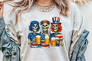 Skeleton 4th of July Sublimation PNG, an Illustration by Sublimation Artist (Thumbnail 7 of 9)