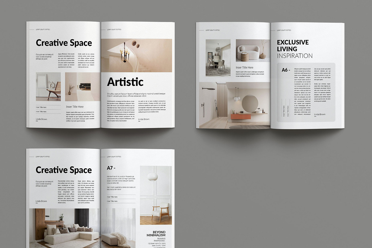 Modern Interior Magazine Layout, a Magazine Template by Seeing-art (Photo 11 of 11)
