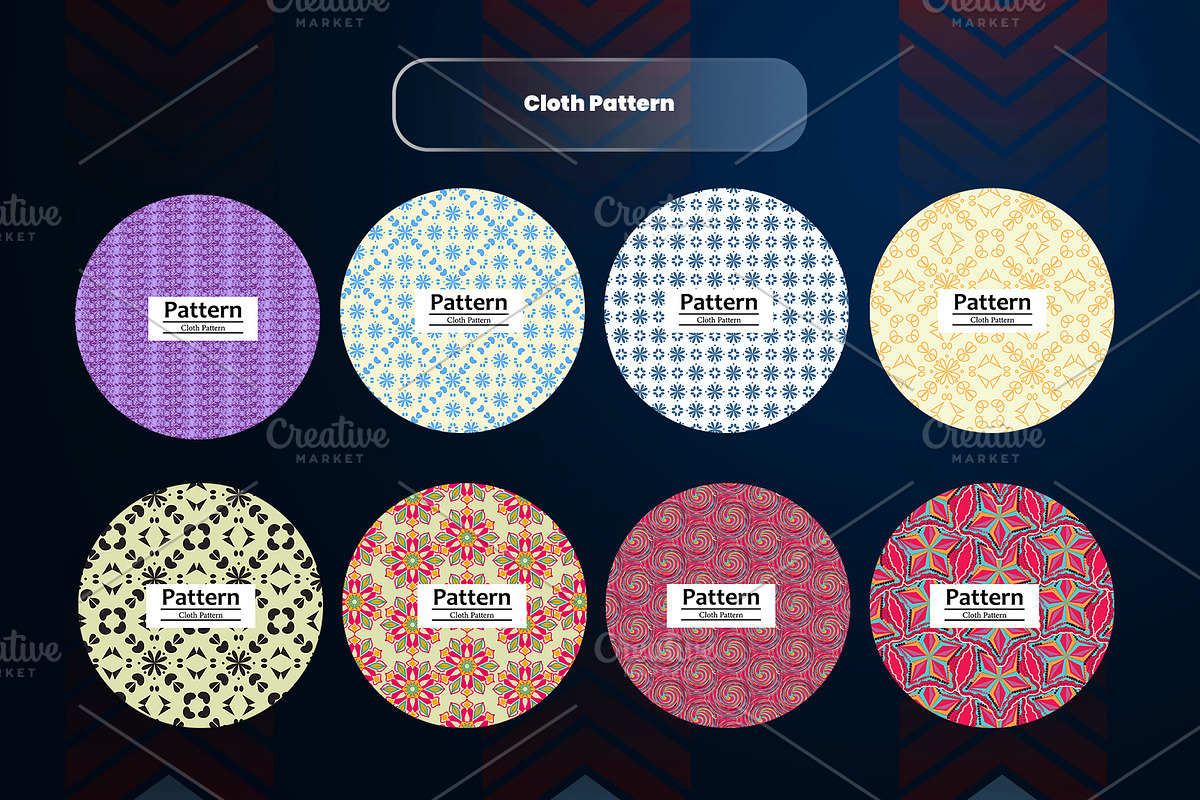 Colorful fabric pattern print, a Decorative Illustration by samsulpassive (Photo 2 of 4)