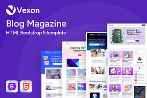Vexon - Blog HTML Template, a HTML Template by AliThemes