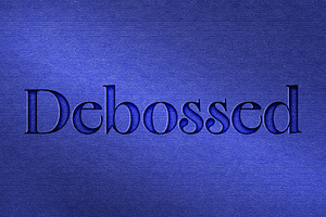Debossed Paper Mockup, a Layer Style Add-On by studiogstock