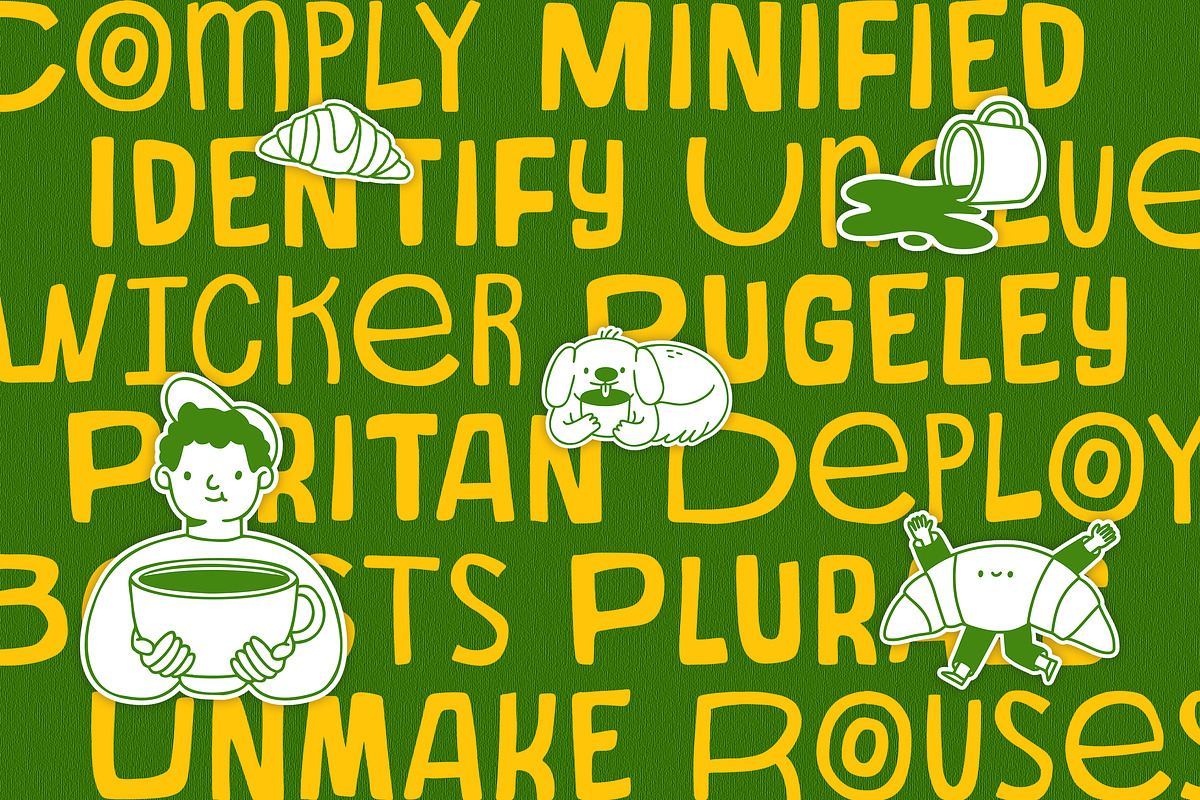 Lemon Pancake — Quirky Display, a Handwritten Font by Typehand Studio (Photo 3 of 10)