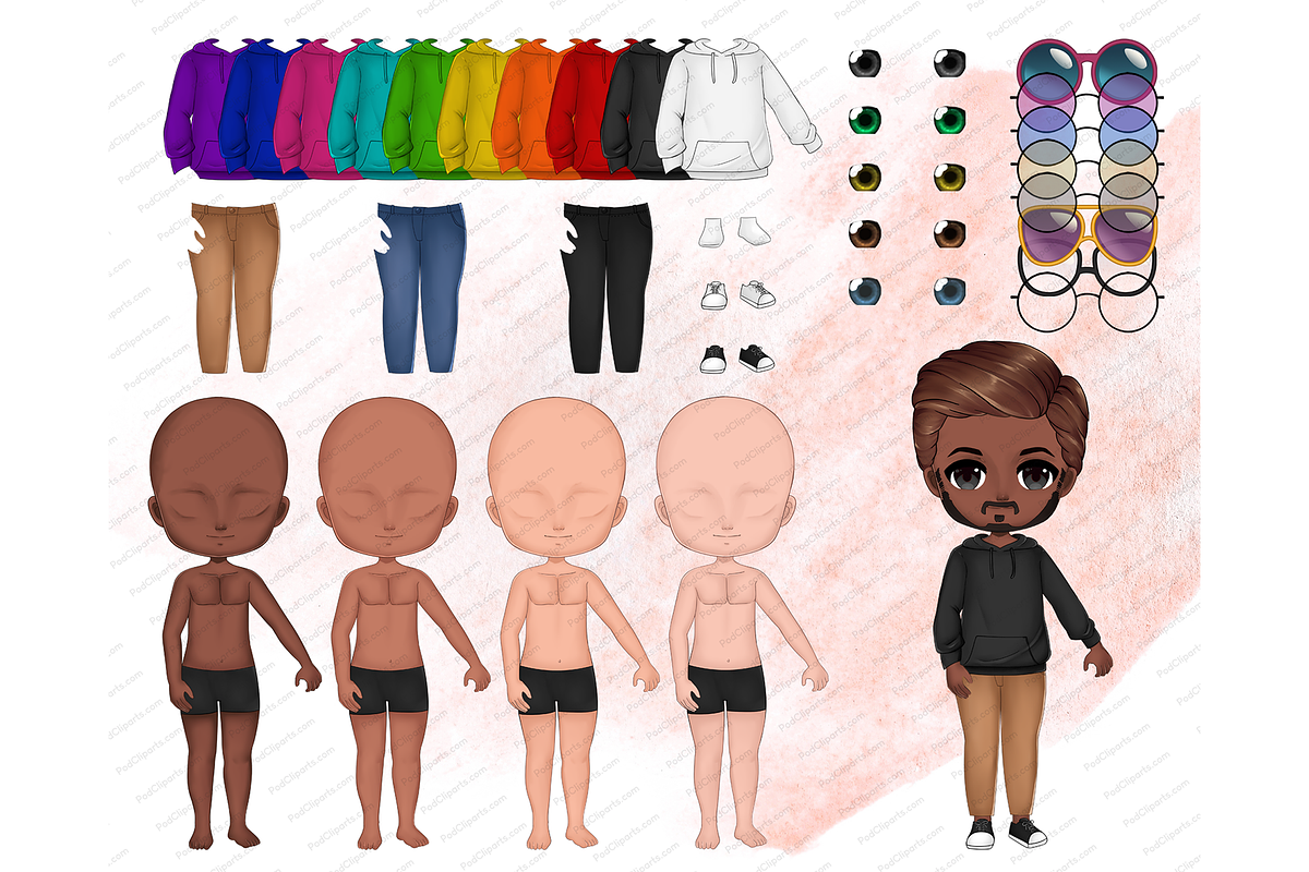 African American couple Clipart  PNG, a Person Illustration by Podcliparts (Photo 6 of 7)
