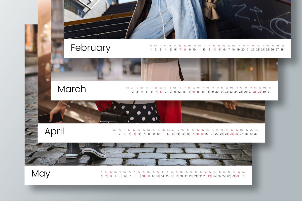 2026 Wall Calendar Template, a Stationery Template by R-studio (Photo 4 of 8)