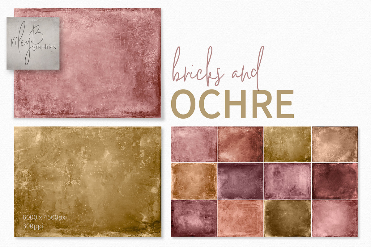 Bricks and Ochre, a Texture Graphic by rileyBgraphics (Photo 1 of 6)