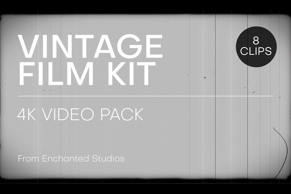 Vintage Film Video Overlay Kit, a Texture Graphic by Enchanted Studios (Photo 1 of 5)