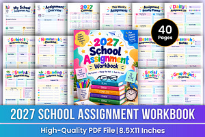 2027 School Assignment Workbook kdp