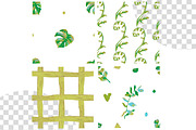 Crayon Botanical Seamless Patterns, a Pattern Graphic by Lucyinyourheart (Thumbnail 2 of 10)