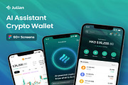 AI Assistant Crypto Wallet Mobile, an UI Kit Template by Creative Perspective (Thumbnail 1 of 6)