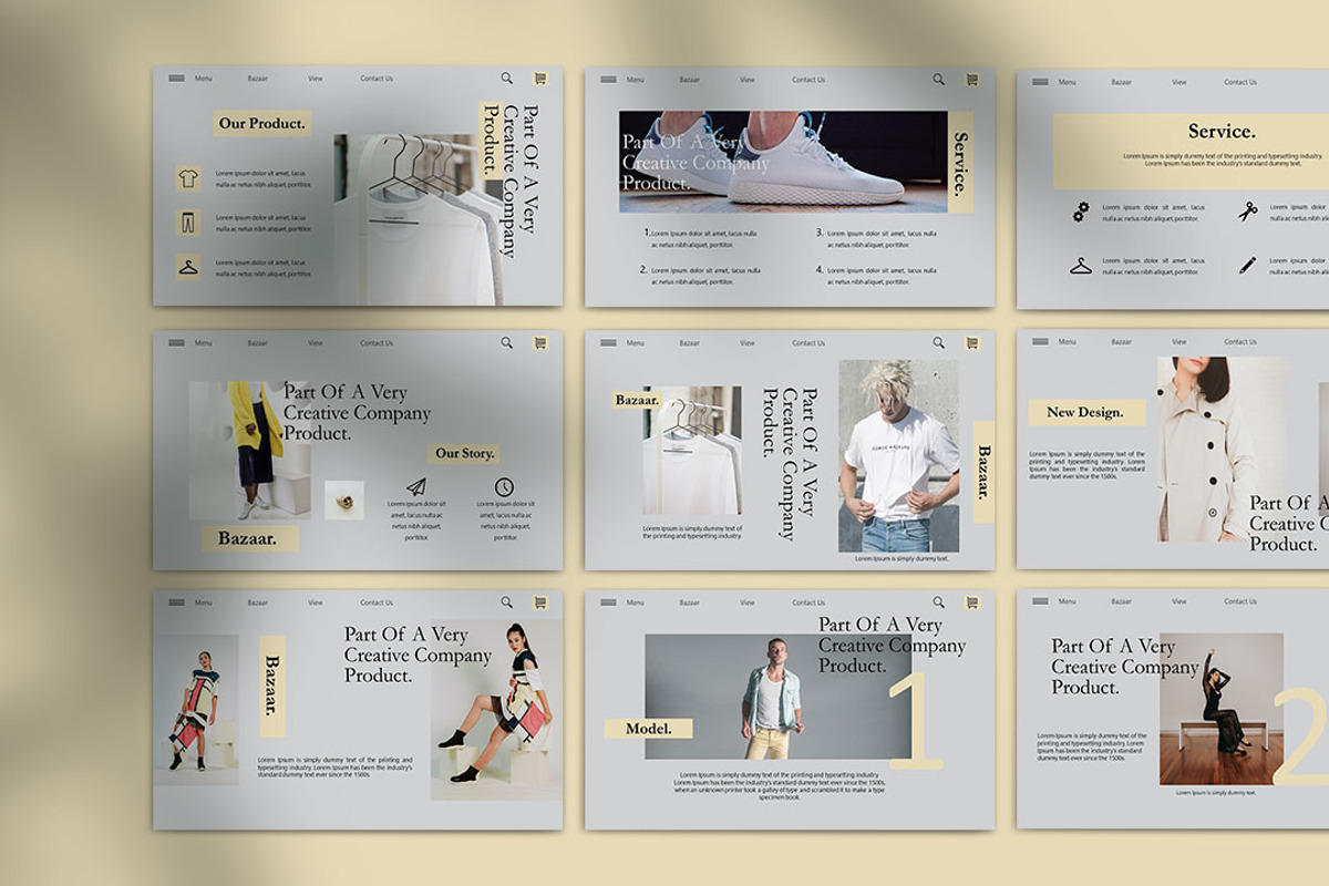 BAZAAR - Powerpoint Template, a Presentation Template by TypeMakers
