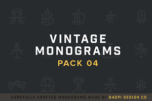 15 Vintage Monograms Pack 04