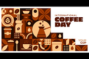 International coffee day banner, a Food Illustration by Buch&Bee (Thumbnail 2 of 3)
