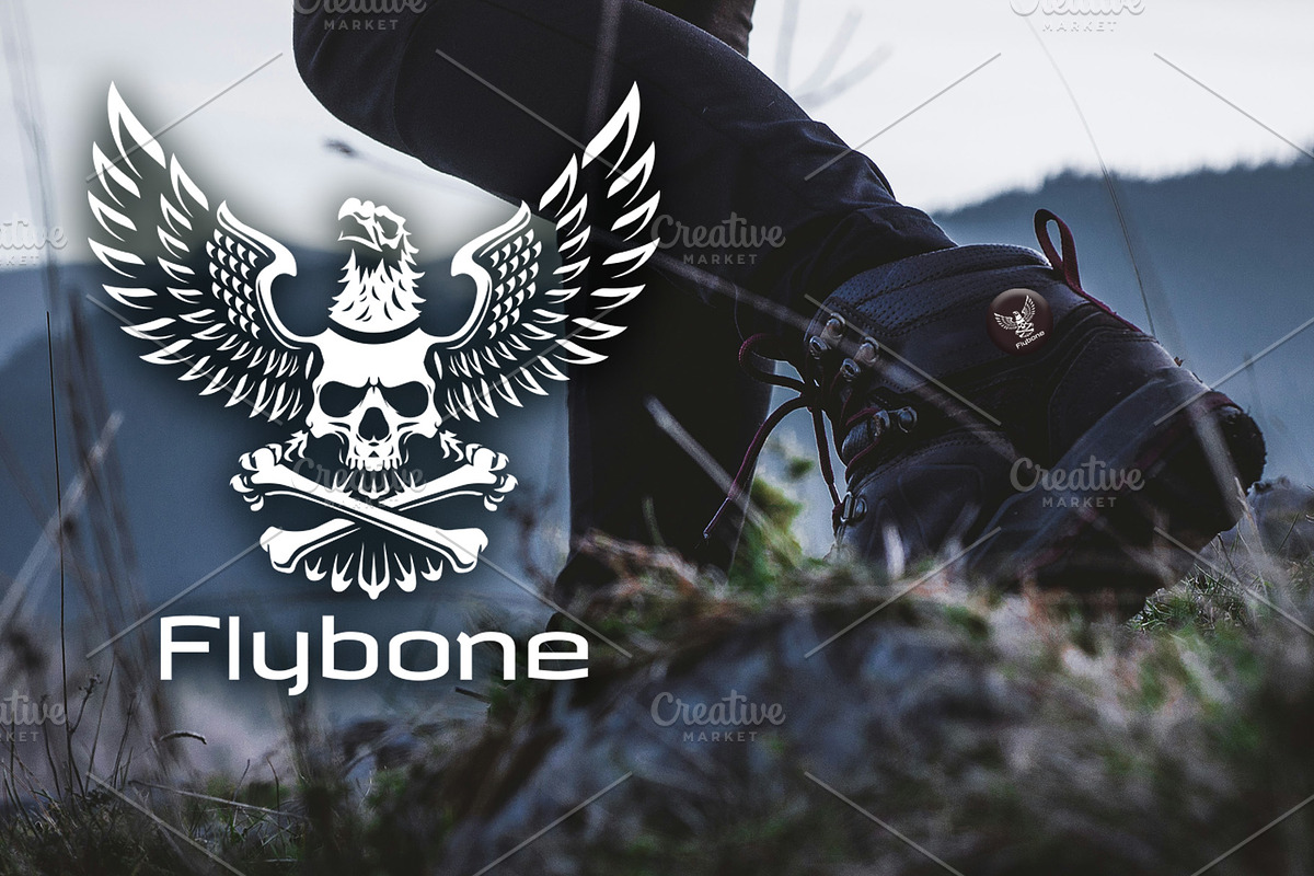Eagle skull and crossed bones logo, a Branding & Logo Template by Atlantis X Nurman Arbai (Photo 2 of 3)