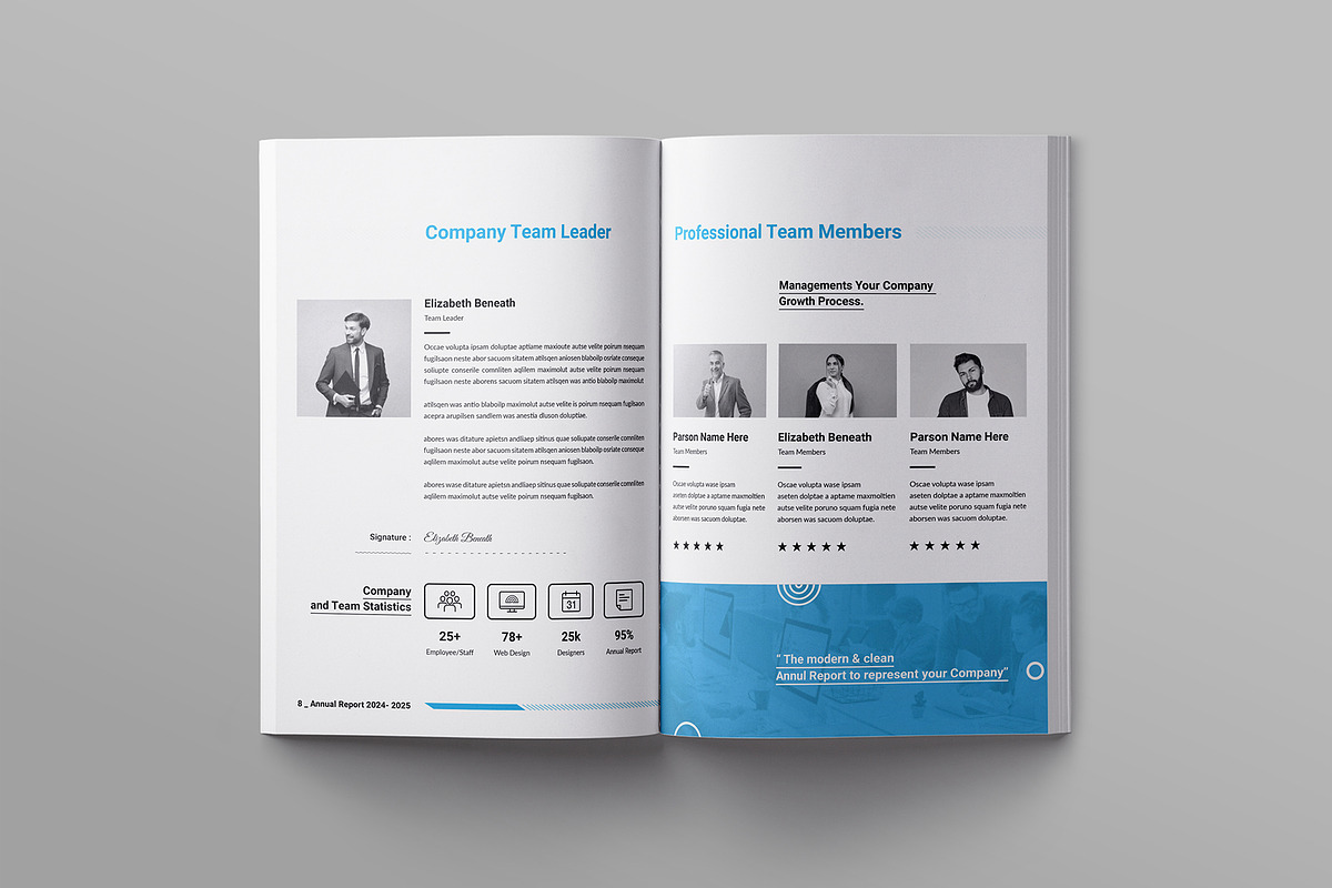 Annual Report Template preview 4
