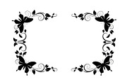 Butterfly Floral Vintage Frame Bundl, an Illustration by Creativeshirt (Thumbnail 46 of 51)