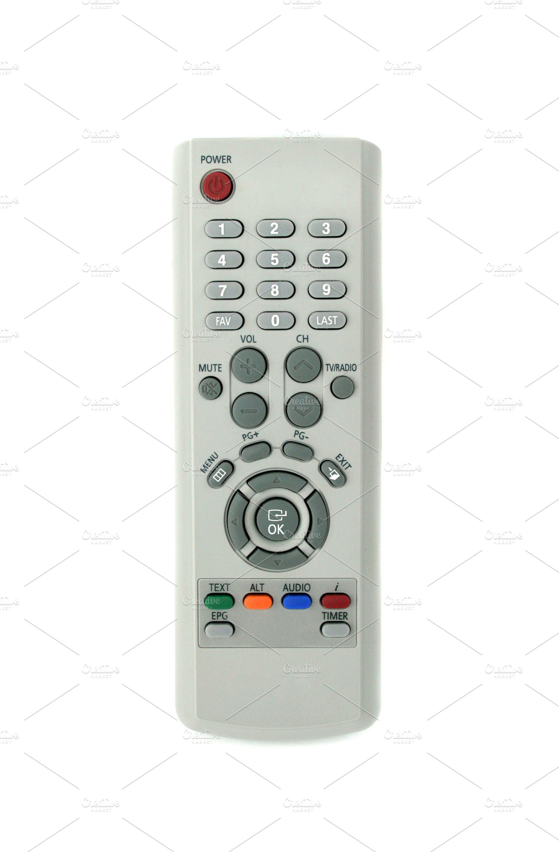 Grey remote control, a Photo by saiko3p