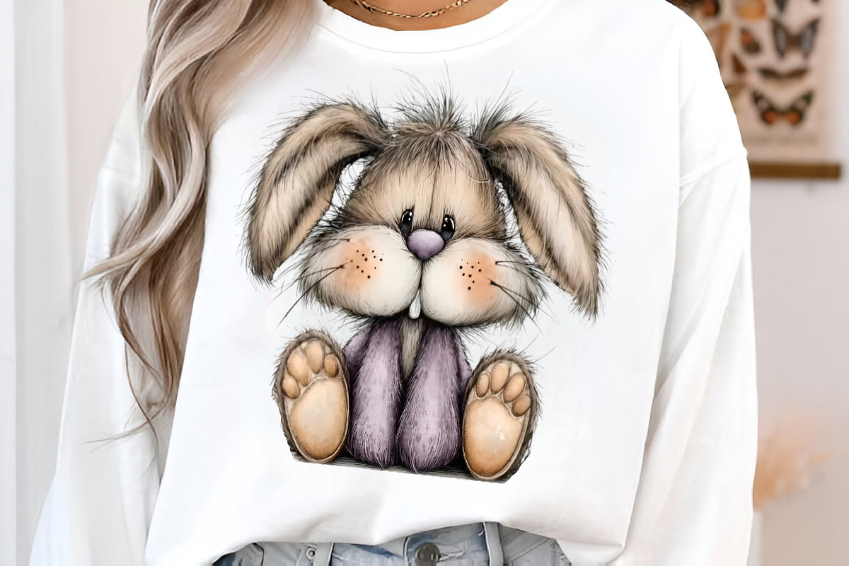 Whimsical easter bunny clipart, an Illustration by SinaCreation (Photo 3 of 7)