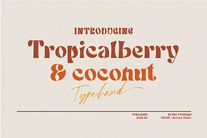 Tropicalberry - Retro Typeface