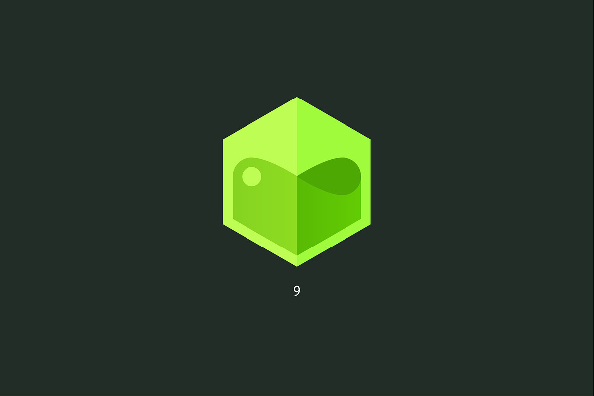 9 hexagons. Vector logo, a Branding & Logo Template by Magda (Photo 11 of 11)