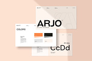 ARJO | Brand Guidelines Canva, a Presentation Template by creathrivestudio (Thumbnail 5 of 13)