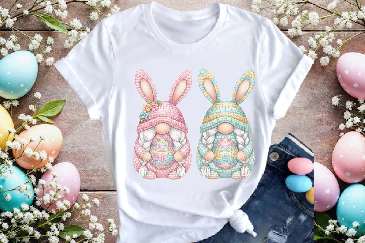 Faux Yarn Easter Bunny Gnome PNG, an Illustration by DreamArtGraphic (Photo 4 of 4)