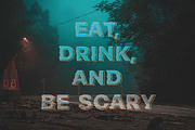 Scarioustic - Spooky Halloween Font, a Sans Serif Font by Iwanistic (Thumbnail 10 of 11)