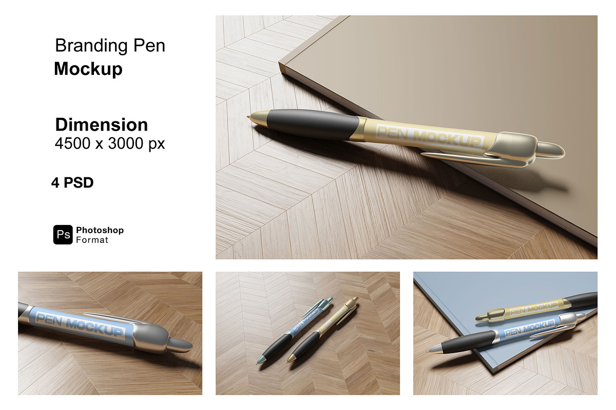 Branding Pen Mockup, a Pens & Pencil Mockup by ianmikraz (Photo 1 of 5)