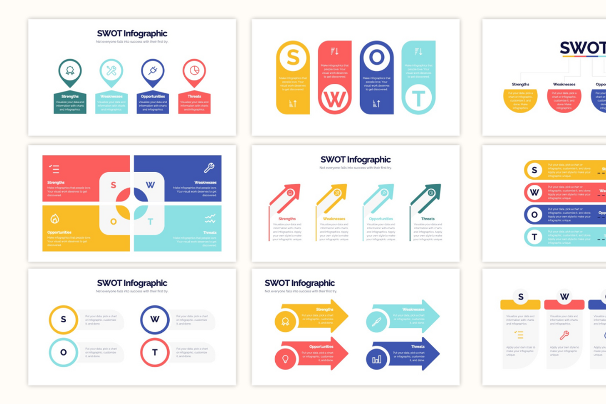 SWOT Analysis PowerPoint Templates, a Presentation Template by KARMA TEMPLATES (Photo 3 of 3)