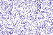 Vector tropical set, a Background Graphic by Purple Platypus (Thumbnail 7 of 10)
