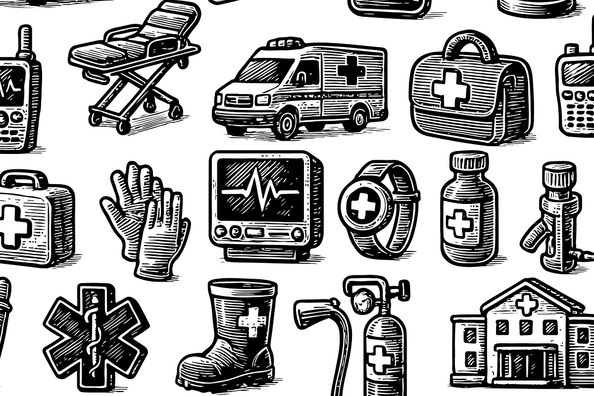 Emergency Medical Set, an Object Graphic by RT Studio (Photo 3 of 4)