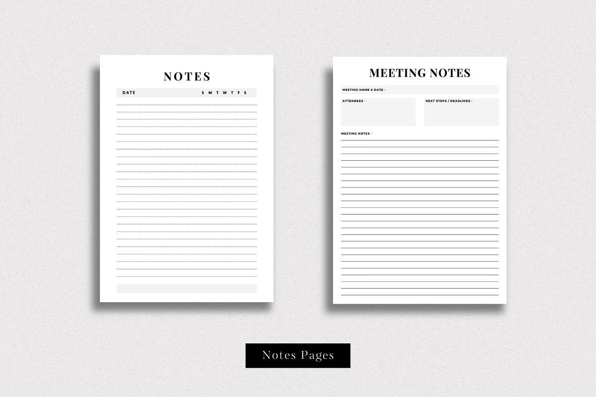 Printable Student Planner Pack Canva, a Stationery Template by The Chaos Project (Photo 7 of 9)