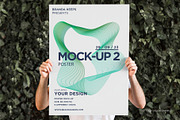 Man Holding Poster 2 Mock-up, a Print Template by Branda Keeps (Thumbnail 6 of 16)