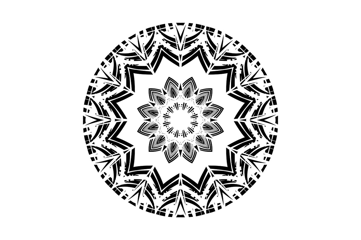 Black White Mandala Illustration Set, a Decorative Illustration by NJ Himel (Photo 68 of 101)