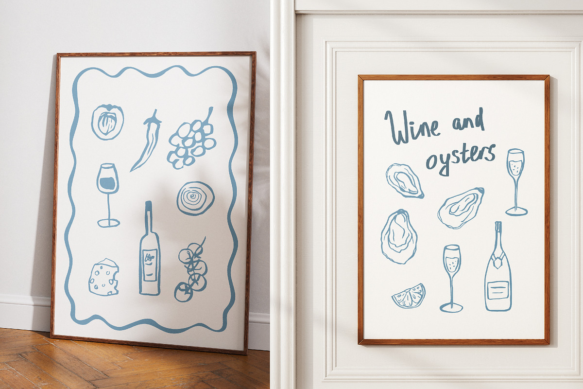 Hand drawn retro Beachy Vibes set, an Object Illustration by RaDavCrafts (Photo 5 of 12)