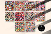 Modern Floral and Geometric Patterns, a Pattern Graphic by Colorsfav (Thumbnail 2 of 8)