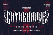Cathedrave – Gothic Blackleter Font, a Blackletter Font by Letterara (Thumbnail 1 of 15)