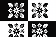 Black and white flower isolated icon, an Illustration by Amazin_art (Thumbnail 8 of 13)