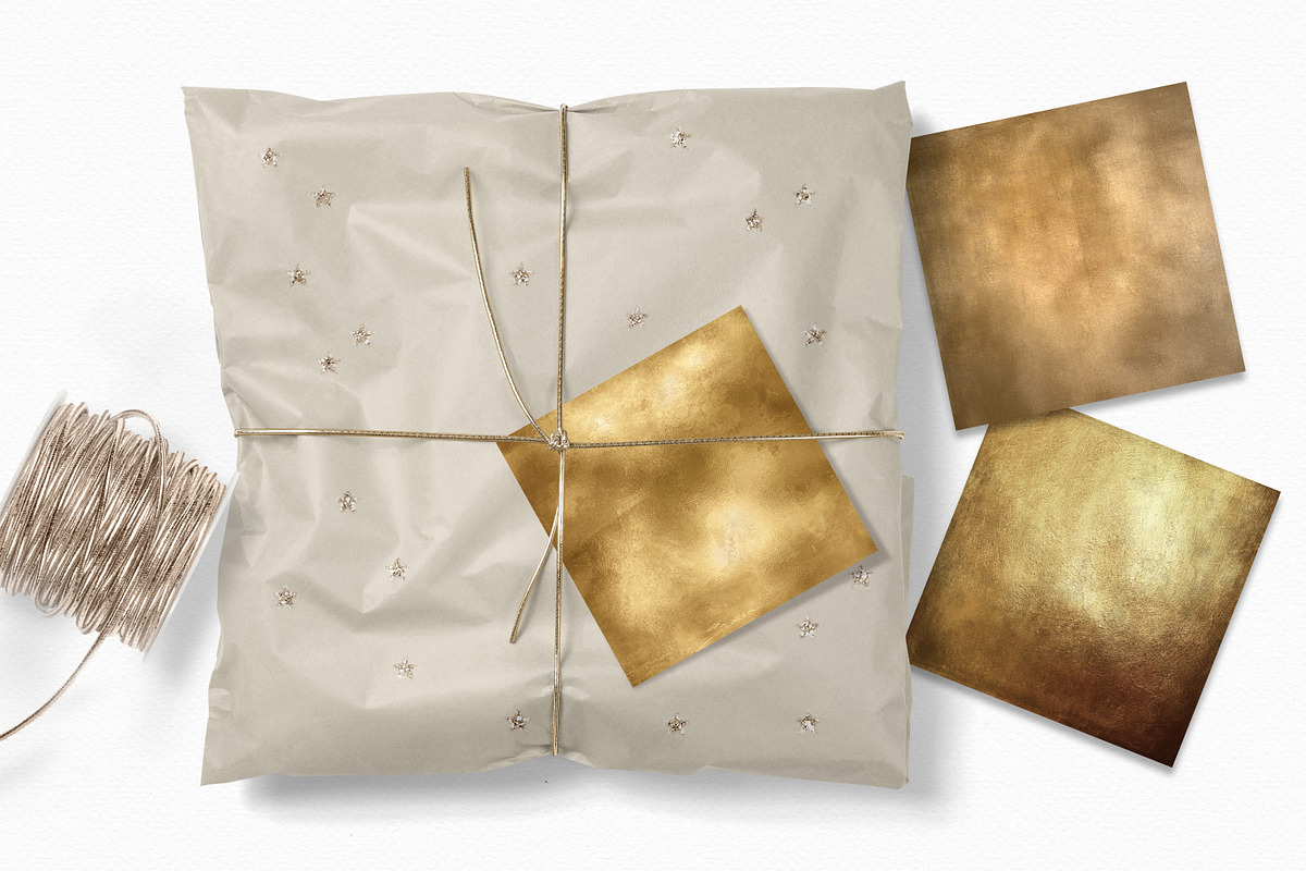 Antique Gold Textures, a Texture Graphic by rileyBgraphics