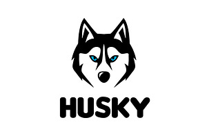 Husky Face Logo